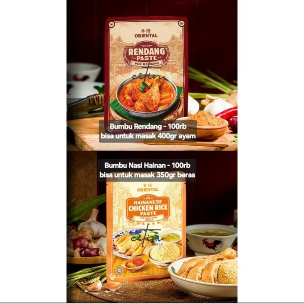 

ORIENTAL KOPI BUMBU RENDANG / BUMBU NASI HAINAM PREORDER