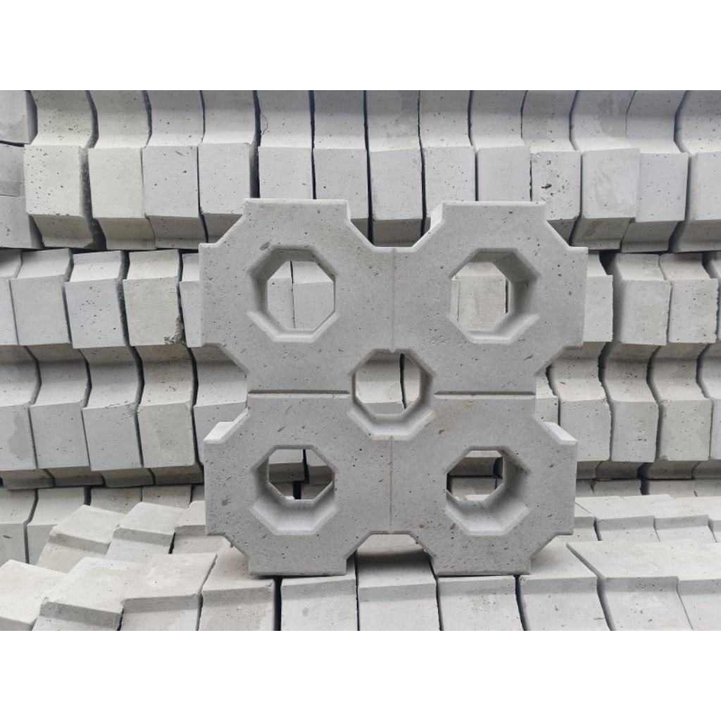 Paving block/grassblock lb 5 (40cmx40cm)tebal 6-8 cm