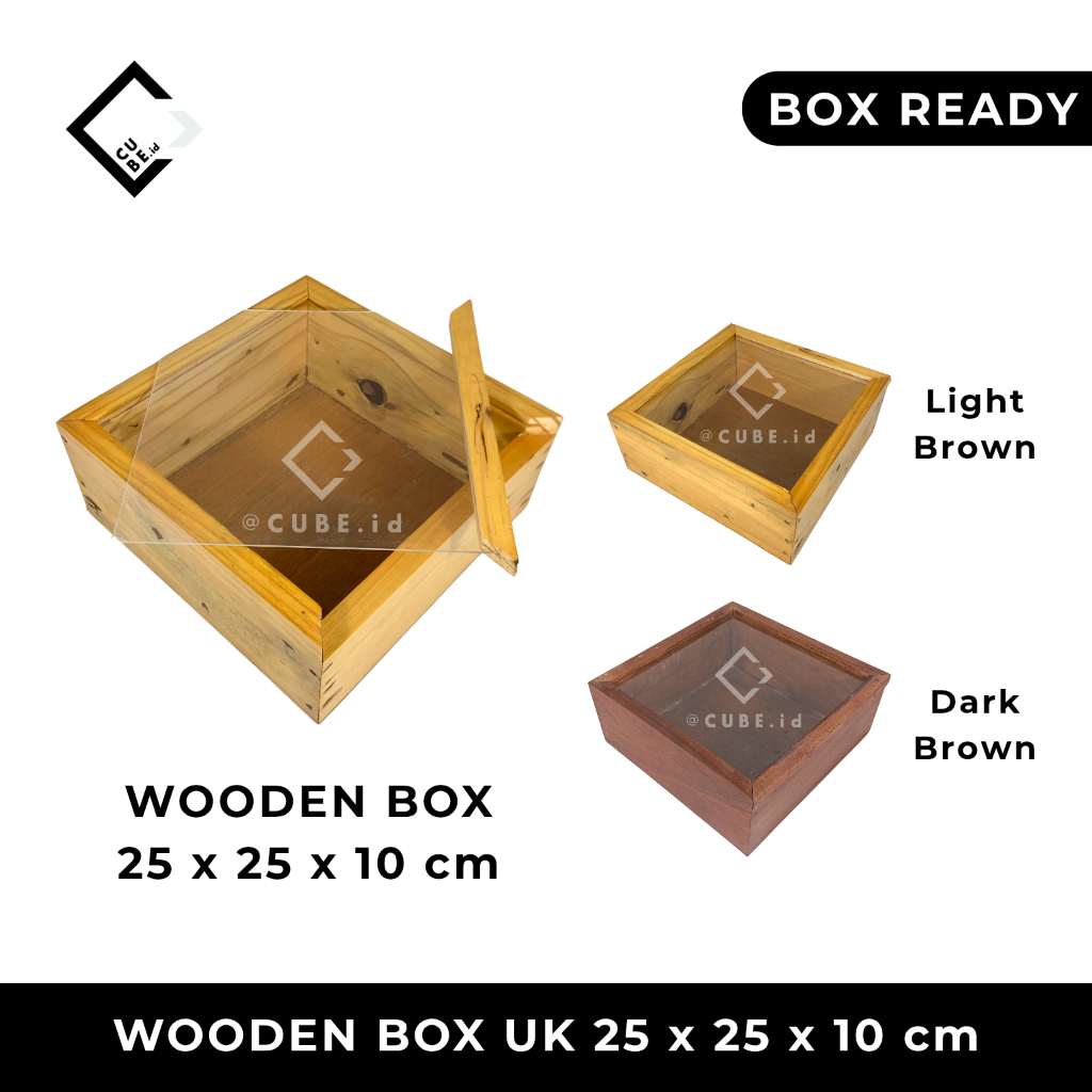 

BOX SLIDE KAYU / BOX KAYU / BOX SLIDE / WOODEN BOX UK 25 x 25 x 10 cm
