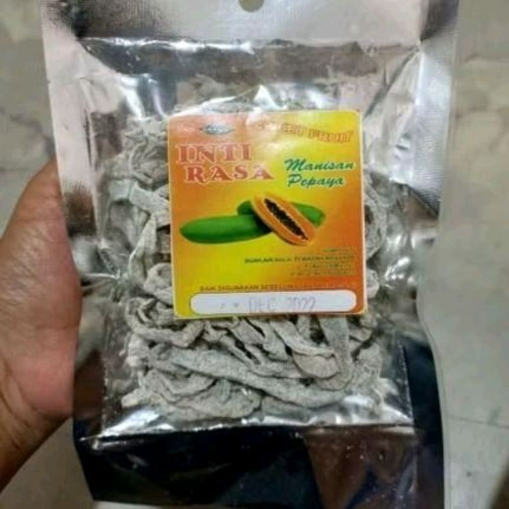 

Inti Rasa Manisan Pepaya Kering / Manisan Buah Pepaya / Sweet Fruit / Manisan Khas Pontianak / Oleh Khas Kalbar