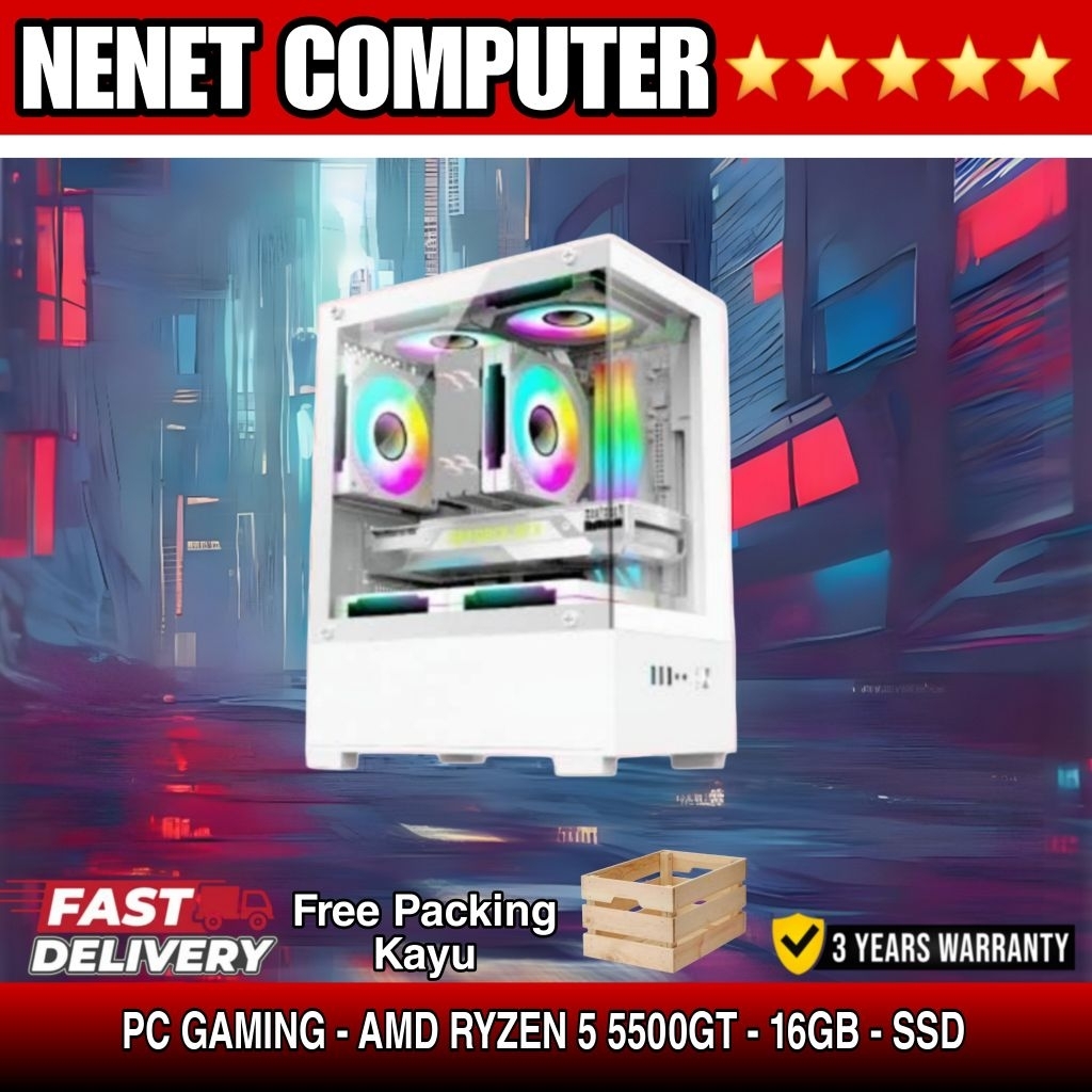PC Gaming AMD Ryzen 5 5600GT | Radeon | 16GB | SSD | CPU Gaming