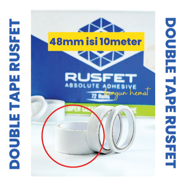 

Double Tape Super Lengket 48mm & Lakban OPP Kertas Serbaguna Kuat 48mm