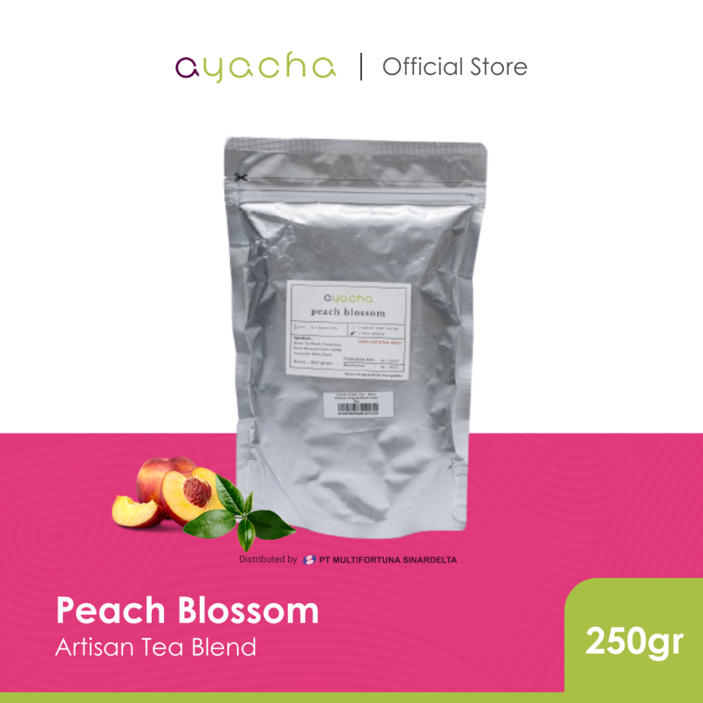 

Ayacha Artisan Tea - Peach Blossom | Loose Tea 250 Gram | Teh Bunga Teh Fruity