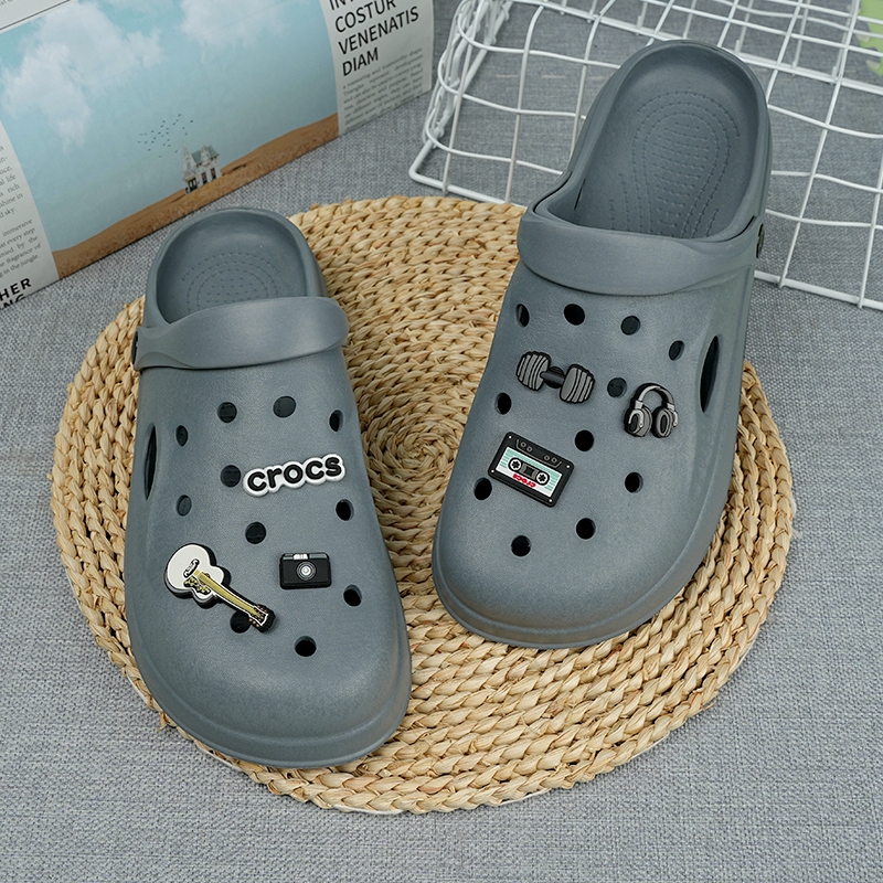 CROCS Sendal CROC S Sandal Baim Pria Kasual Sendal kodok Anti Selip Sandal Classic Eva Dan Karet San