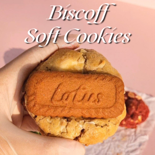 

SOFT BAKED COOKIES Lotus Biscoff Soft Cookies Premium | Gooey Chunky Cookies Isi Lotus Biscoff dan Biskuit Leleh Lembut Viral by Shabrina Patisserie