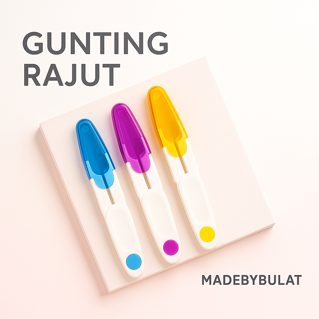 

MADEBYBULAT - GUNTING MINI BUANG BENANG RAJUT / PEMOTONG BENANG + TUTUP PREMIUM QUALITY