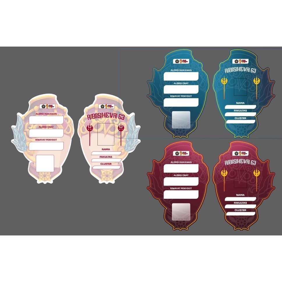 

RBRW PAKET: ID CARD, BAG TAG DAN PIN CLUSTER