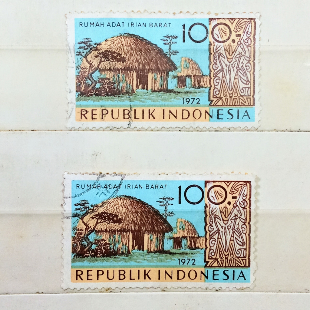 

Prangko Koleksi Filateli Indonesia 1972 Rumah Adat Irian