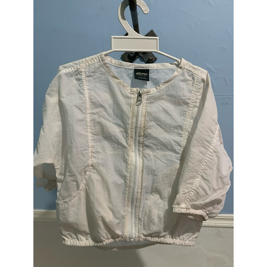 jaket anak putih preloved