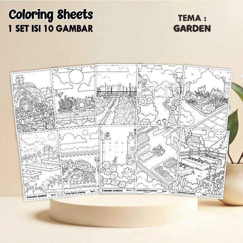 

(A4) KERTAS MEWARNAI ANAK - COLORING SHEETS SERIES 2 - LEMBAR MEWARNAI ANAK PAUD/TK/SD
