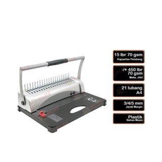 Mesin Jilid Spiral Plastik A4 ZDJ201 / ZDJ202