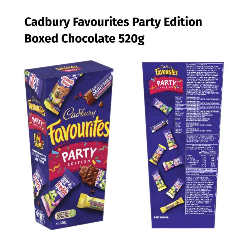 

Cadbury Favourites Party Edition Boxed Chocolate 520g