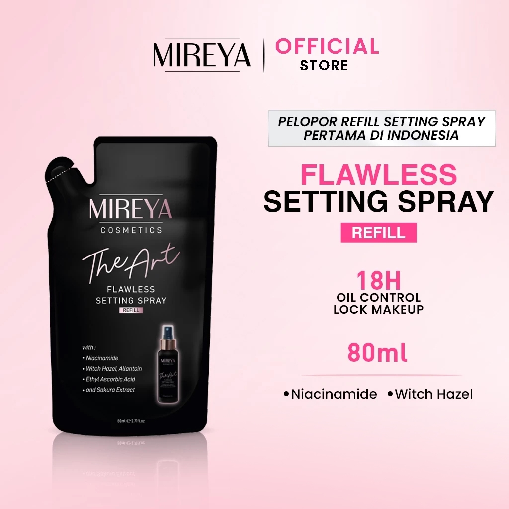 Refill Mireya The Art Flawless Setting Spray 80ml - Mireya Setting Spray & Finishing Spray