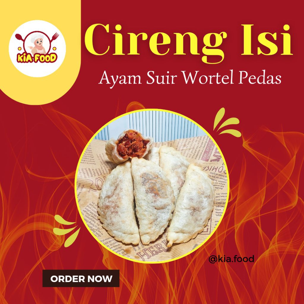 

Cireng Isi Pedas Ayam Suir & Wortel/5 Pcs Ukuran Besar/Kemasan Vaccum/Free Bubble Wrape Camilan Gurih Pedas Favorit!