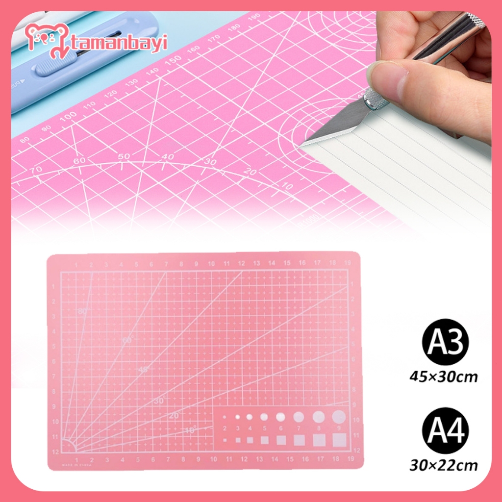 

Cutting Mat Pink A3 A4 /PVC Cutting Mat Cutting Mat Dua Alat DIY Cutting Board Double-Side Self Healing untuk potong kertas HVS, Foto, Art Paper, Silky, Doff, Kartu Nama