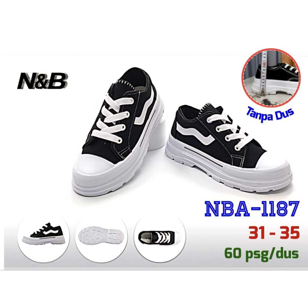 N&B - Sepatu Anak Fashion Sepatu Sekolah Anak Cewek Cowok Cocok untuk TK - SD
