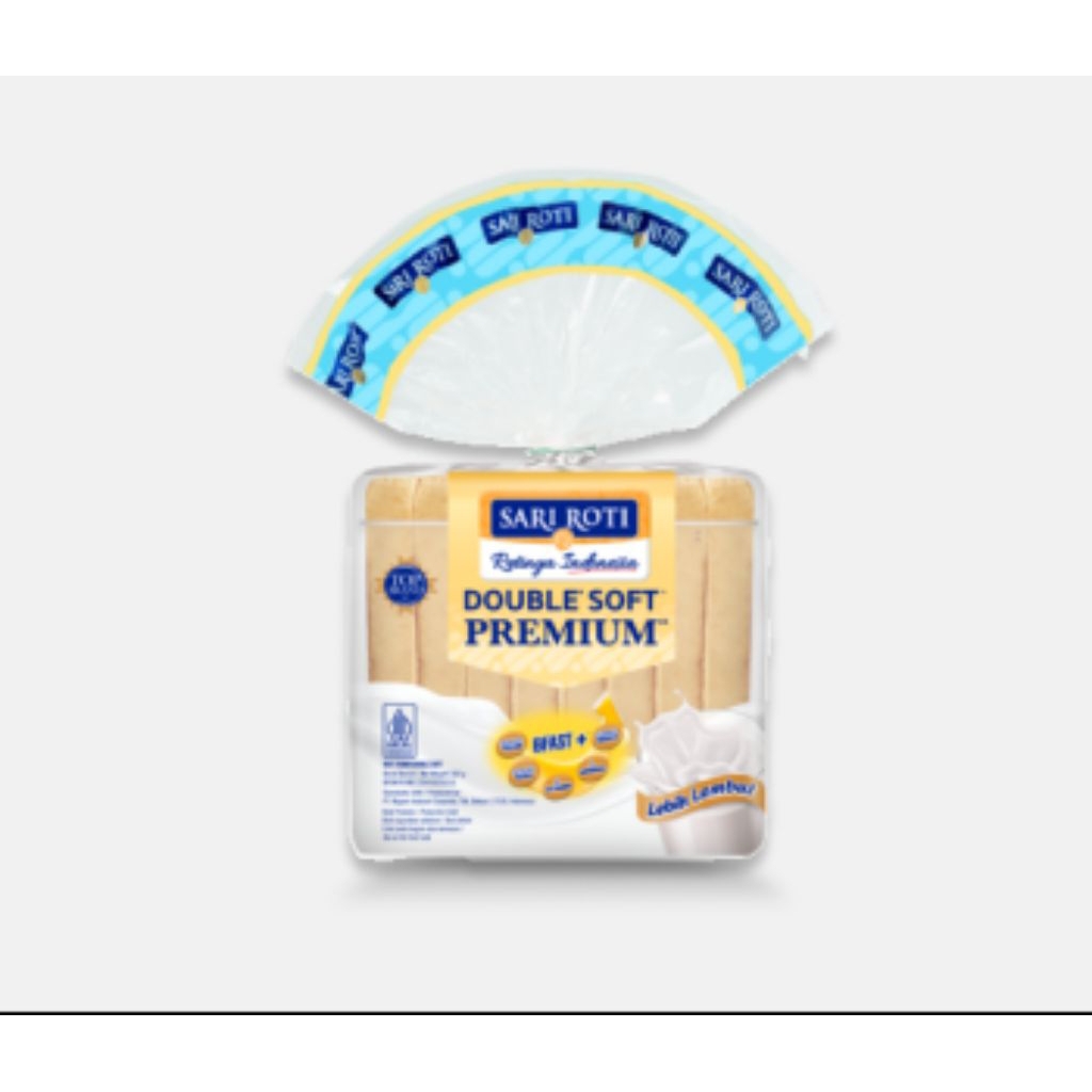 

SARI ROTI Tawar Double Soft Premium Enak Bernutrisi Lebih Lembut