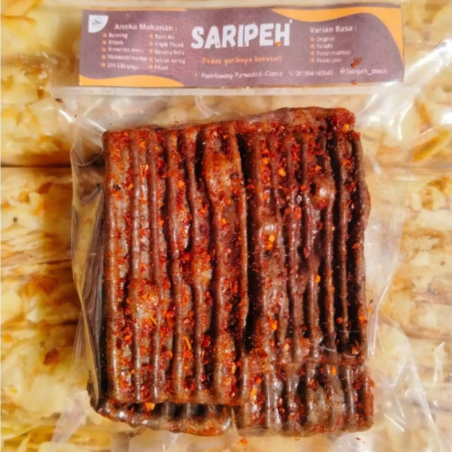 

KERUPUK JENGKOL Saripeh PAKET RESELLER Pedas Daun Jeruk Kriuk saripeh snack
