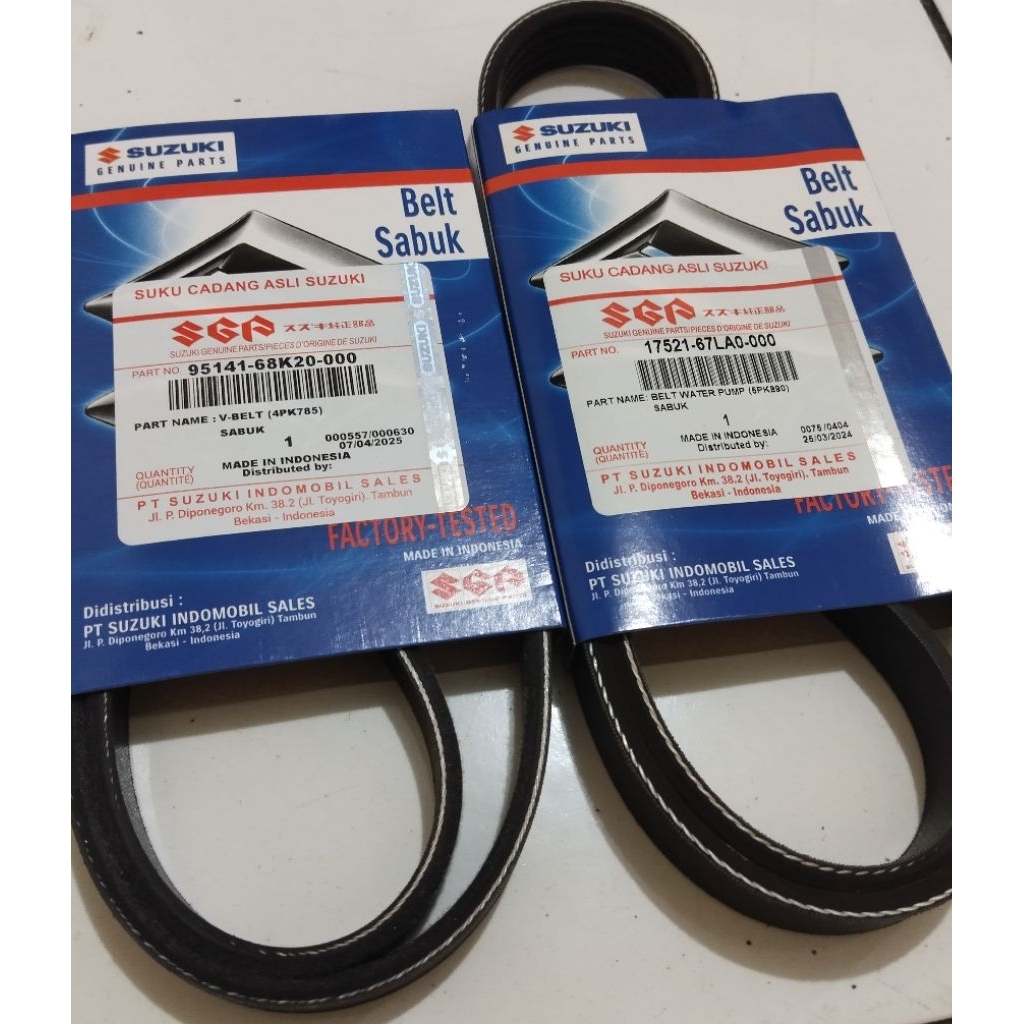Van belt Ac set suzuki Wagon R 4PK785, 5PK890 ORI SGP