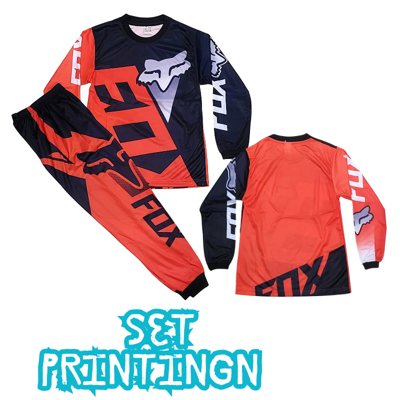 Jersey baju balap setelan baju balap baju motor cross anak/BAJU MOTO GP HONDA LENGAN PANJANG