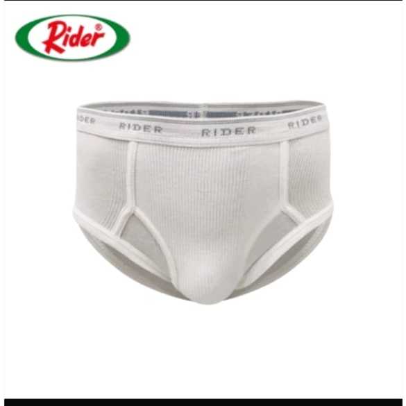 Rider Classic - Celana Dalam Pria R125B Warna Putih Celana Dalam Pria Rider Ukuran Jumbo