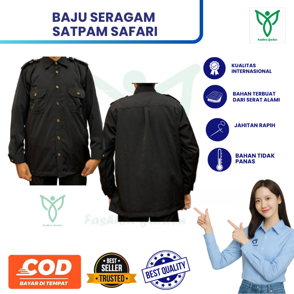 SATPAM SAFARI BAJU \ SERAGAM SATPAM SAFARI \ BAJU SERAGAM SATPAM SAFARI \ BAJU