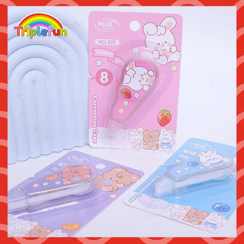 

Tip-X Kertas Niall Good Day No.-910 Correction Tape Roll Tipe x Tipex Penghapus Halaman Anak Sekolah Lucu