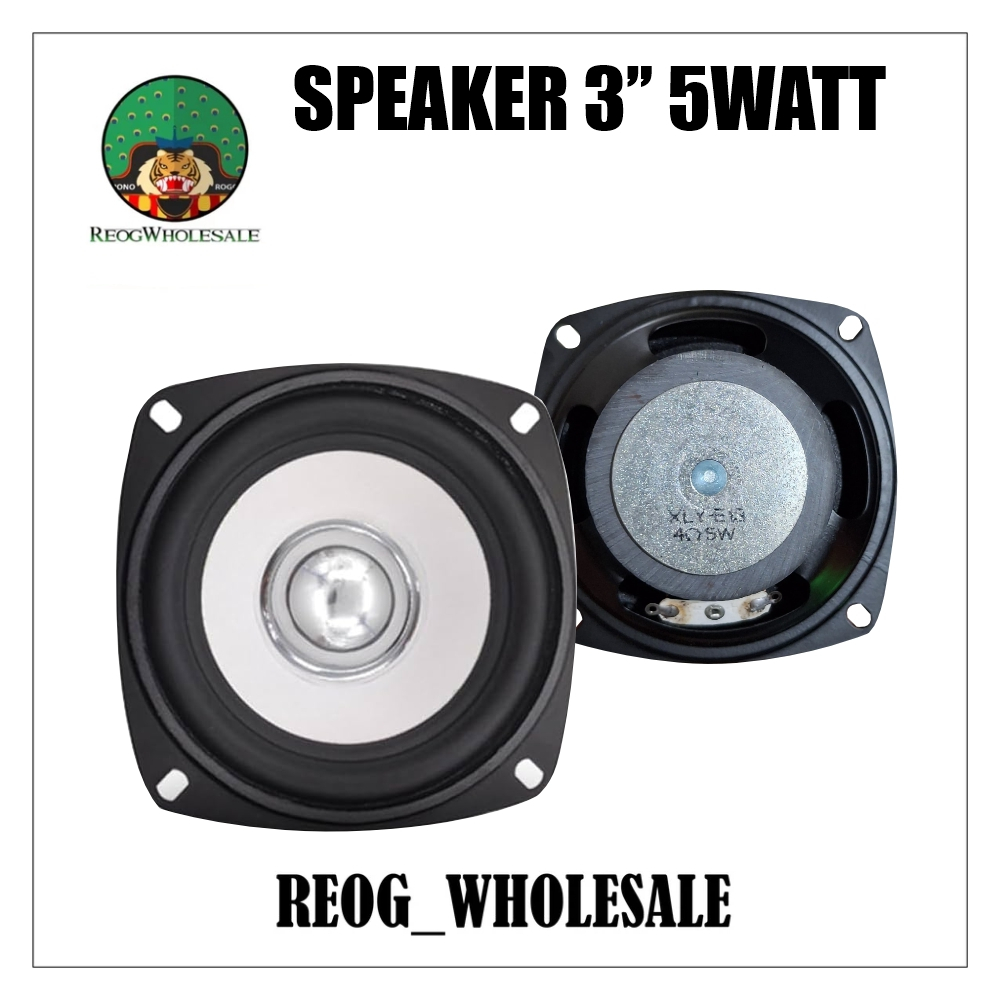 Speaker 3 inch Midbass HITAM 2ohm/4 ohm 5 Watt