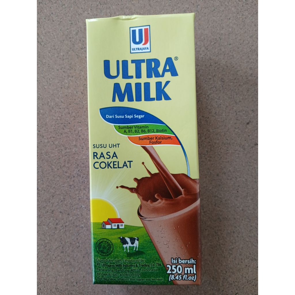 

susu ultra rasa coklat 250 ml