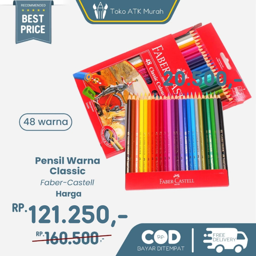 

Pensil Warna Faber-Castell 48 Classic Colour Pencils (#115858)