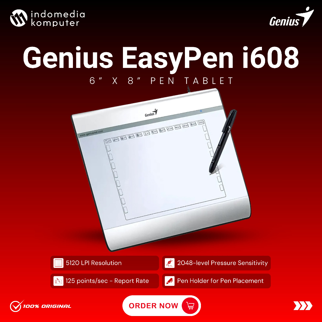 Genius Tablet MousePen i608X Tablet Genius i608X Genius Tablet i608X