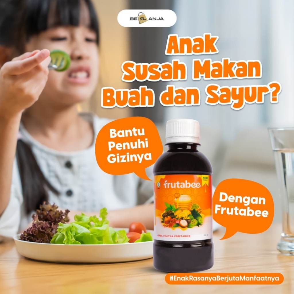 

Madu Herbal Frutabee - Vitamin Otak & Penjaga Imun Tubuh - Atasi Anak Susah Makan