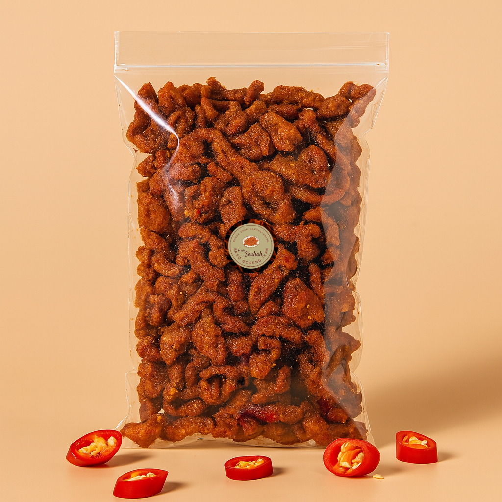 

Usus Ayam Crispy Balado Viral 150gr Camilan Kering Manis Pedas