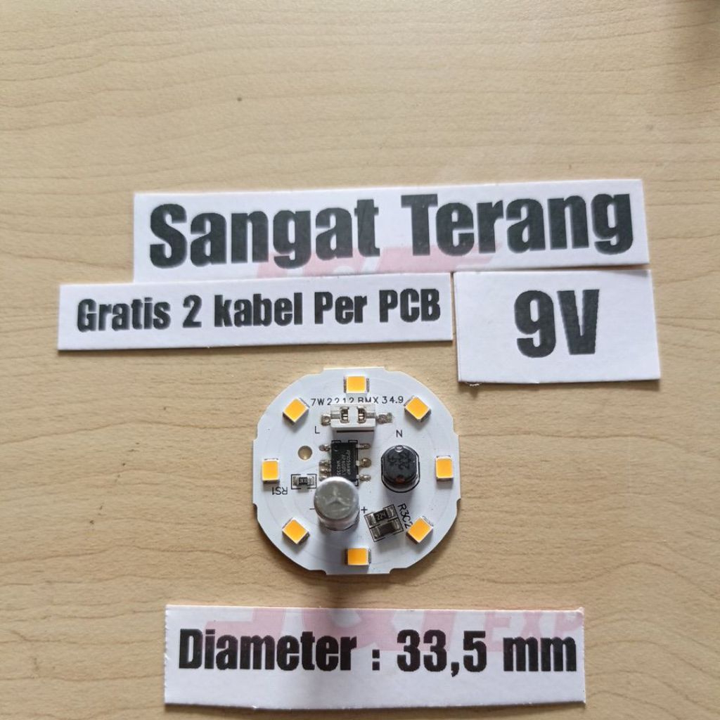 LED AC BMX NYALA KUNING 7W