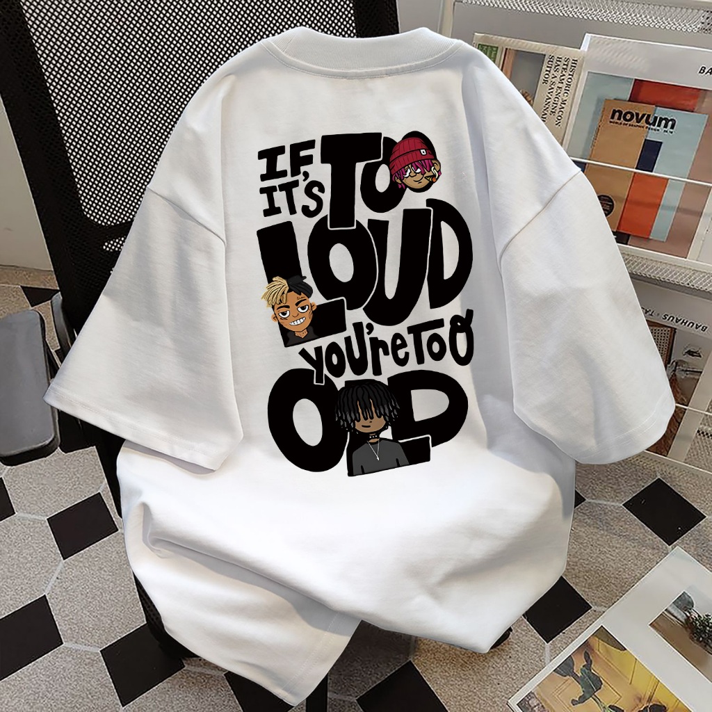 [COD] Fastfash Baju Oversize Pria Baju Distro Kaos Topi Rajut Trendi Huruf Hitam Dengan Cetakan Di K