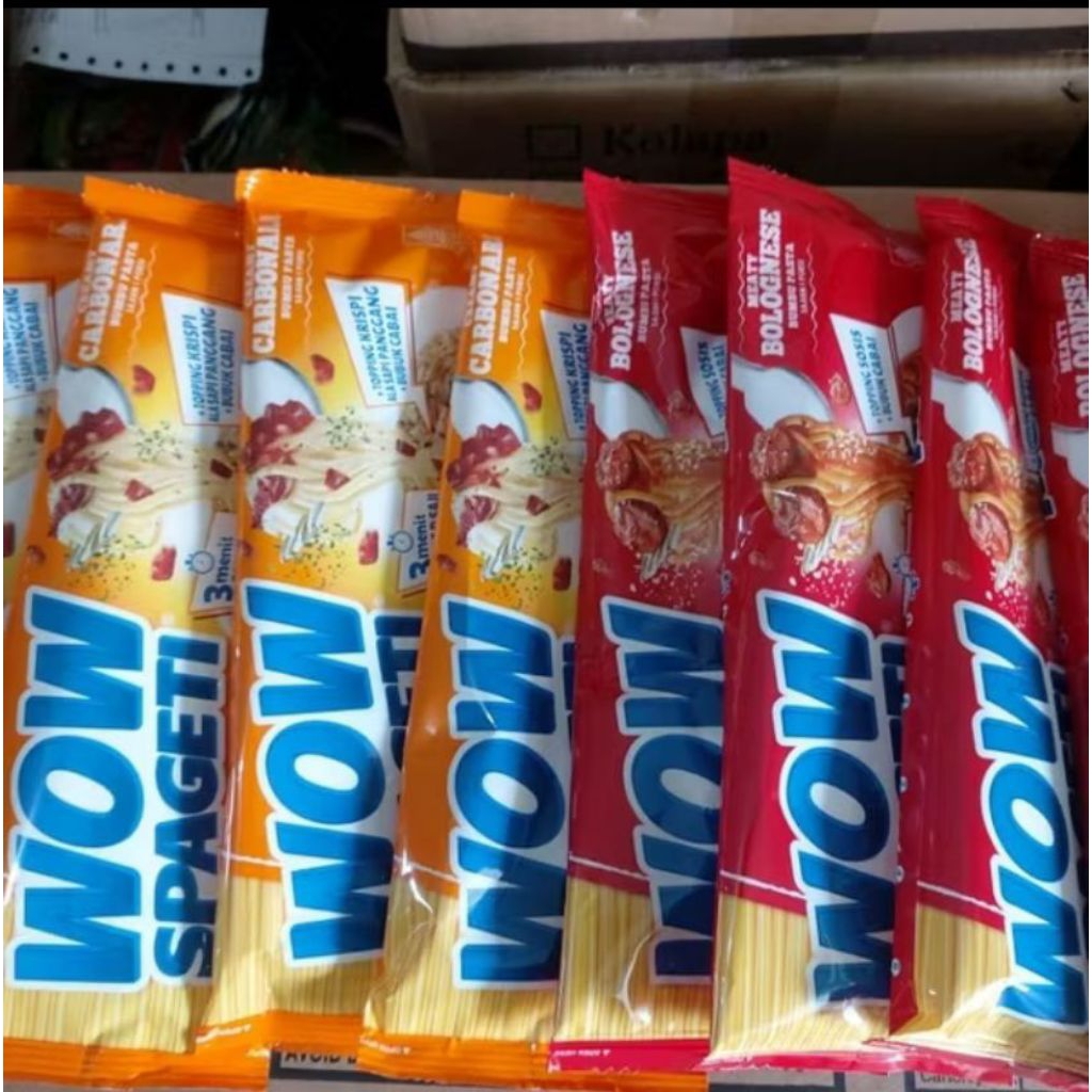 

[10 PCS ] MIE PASTA WOW SEPAGETI CREAMY CARBONNARA /MEATY BOLOGNESE