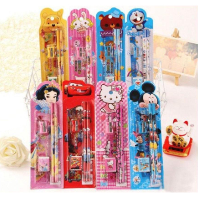 

PREMIUM STATIONERY MINI SET ALAT TULIS SEKOLAH KARAKTER 5IN1 / ALAT SET TULIS ANAK KARAKTER LUCU