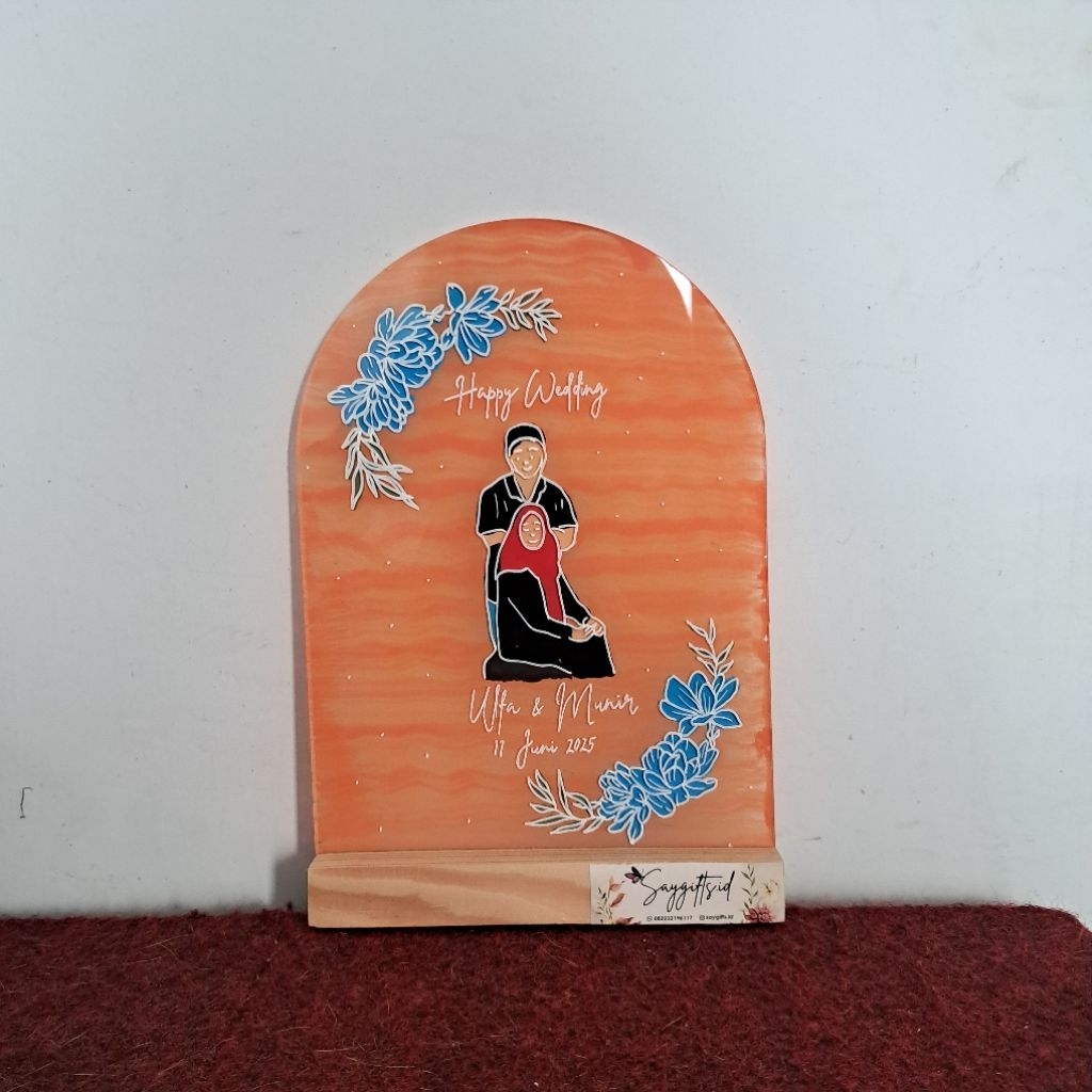 Akrilik lettering custom warna