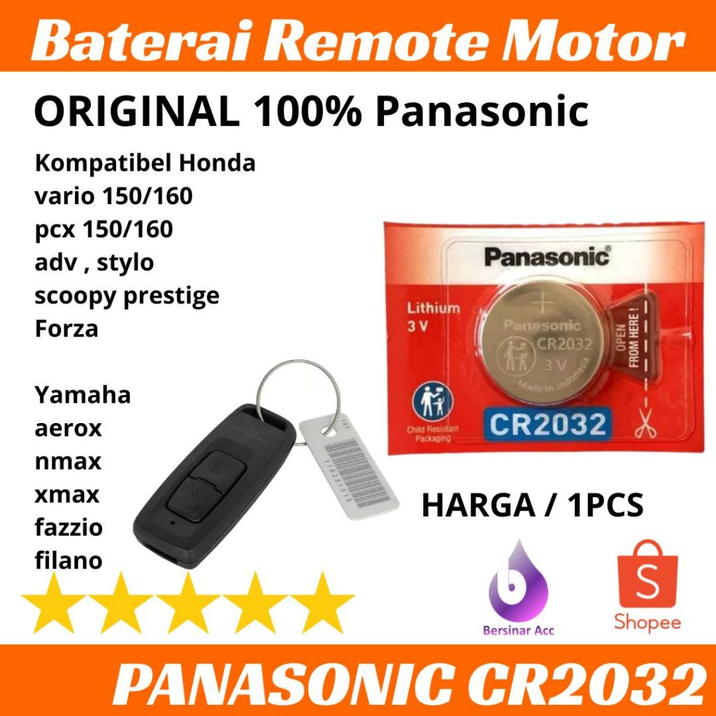 BATTERY REMOTE VARIO BATERAI BATRAI BATRE REMOTE REMOT ADV PCX VARIO 150 160 ORIGINAL BATTERY