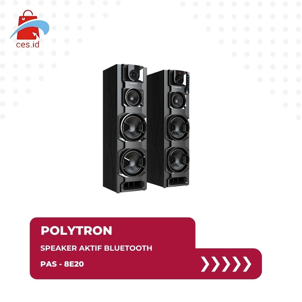 POLYTRON SPEAKER ACTIVE BLUETOOTH KARAOKE PAS - 8E20