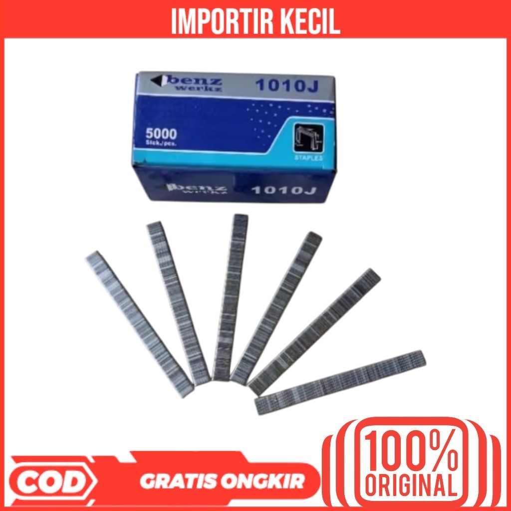 

BENZ 1010J ISI MESIN STAPLES PAKU TEMBAK U MATA NAILER GUN 1010 J