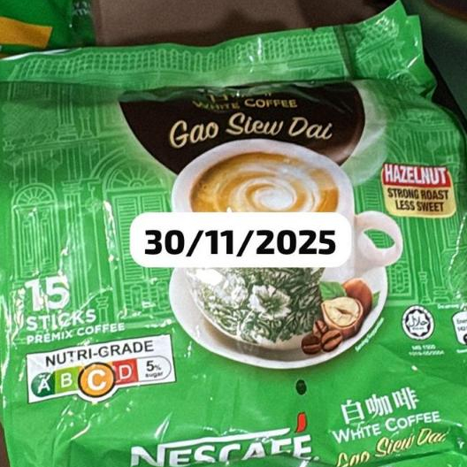 

Nescafe Instant S'pore White Coffee - Gao Siew Dai (Hazelnut) 15 x 33g