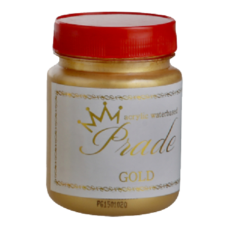 CAT EMAS WATERBASE PRADE GOLD 230gr Untuk Kayu,Logam,Dinding