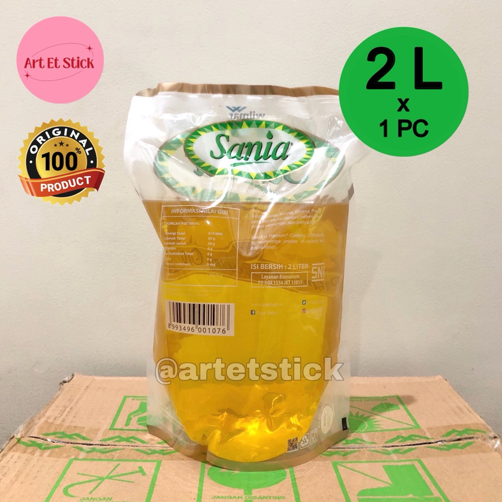 

Sania Minyak Goreng Sawit Premium 2 Liter Pouch