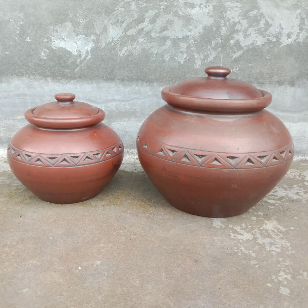 Gerabah Gentong Tanah Liat Wadah Dawet Air Beras