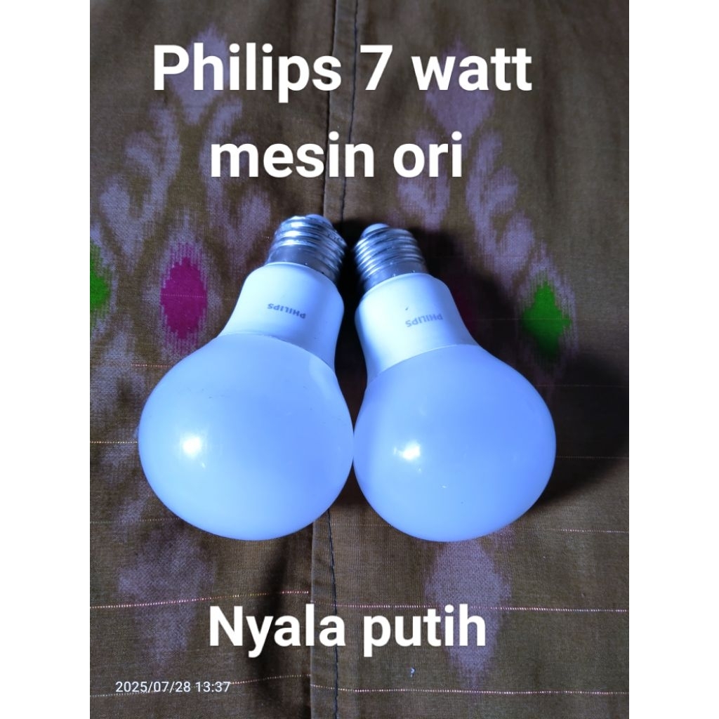 Lampu led philips bekas/rekondisi 7 watt (mesin ori)