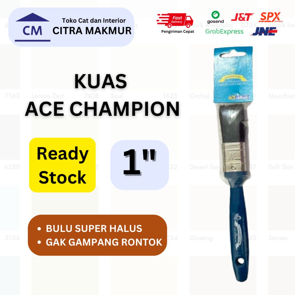 

Kuas Ace Champion 1" (KUAS BULU SUPER HALUS, AWET dan TAHAN LAMA)