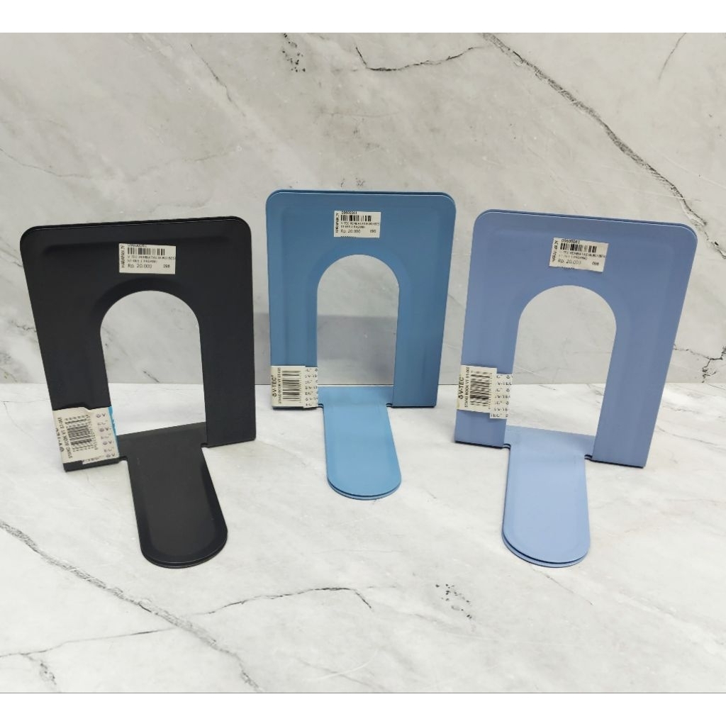 

PEMBATAS BUKU BESI 1 PASANG V-TEC / PENYANGGA BUKU / PEMBATAS BUKU - V-TEC