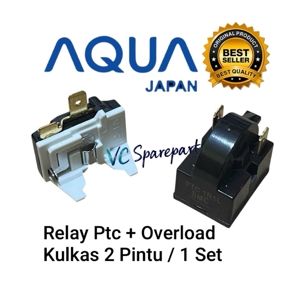 [ Bisa COD ]RELAY PTC OVERLOAD KULKAS AQUA 2 PINTU