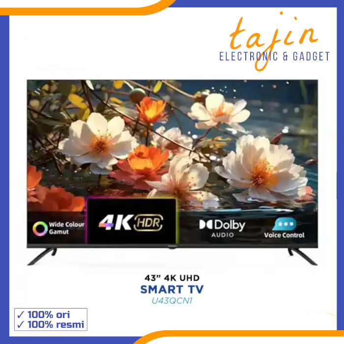 Changhong 43 Inch U43QCN1 QLED 4K UHD Google TV L43QCN1 FHD - 43QCN1 Garansi Resmi
